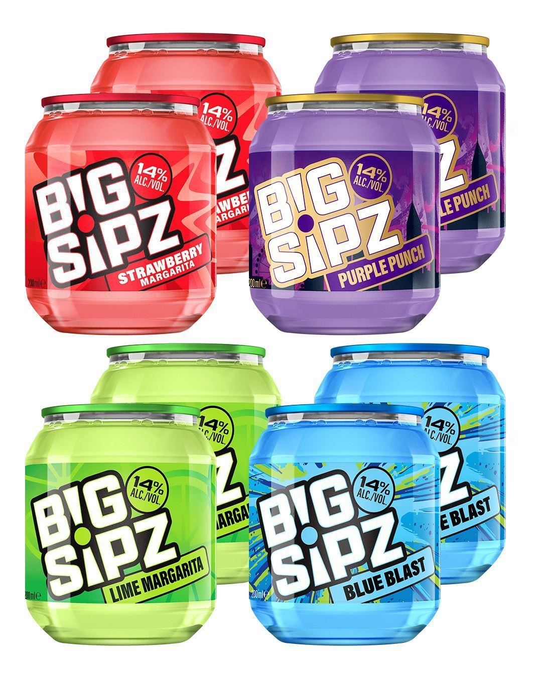 Big Sipz Flavour Multipack, 8 x 200 ml Ready To Drink