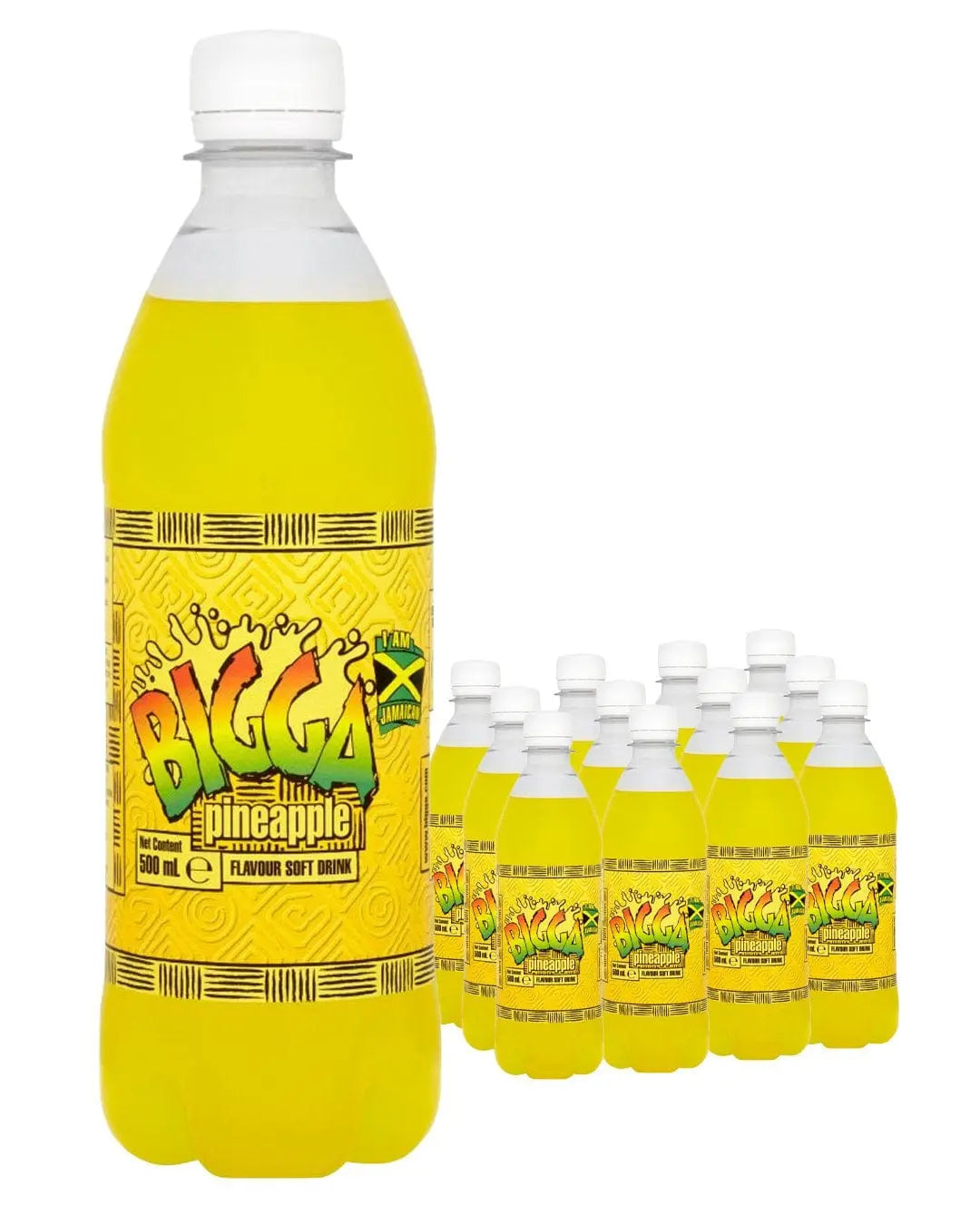 Bigga Pineapple Flavour Soft Drink Multipack, 24 x 330 ml Soft Drinks & Mixers