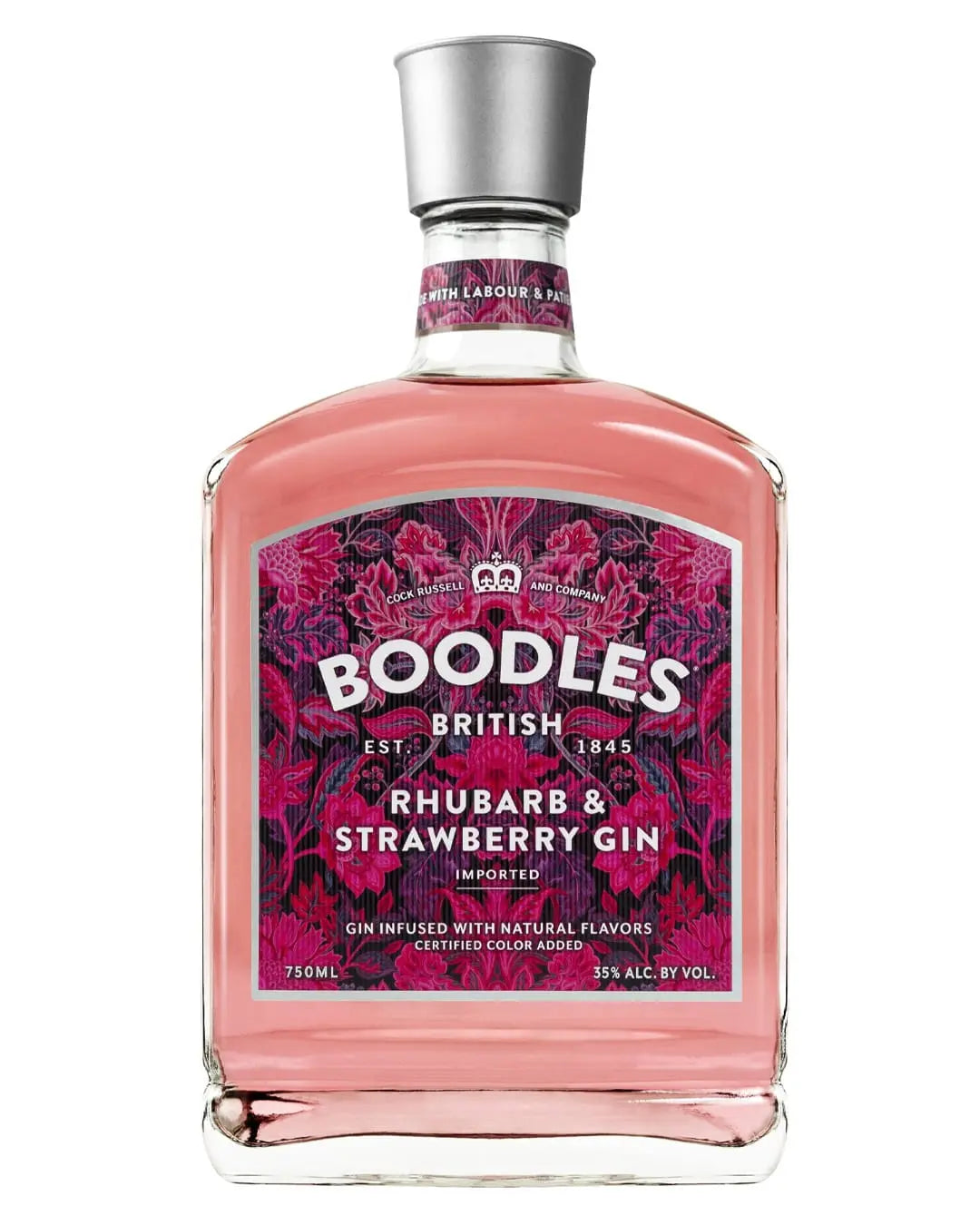 Boodle's Strawberry & Rhubarb Gin, 70 cl Gin 818844020265