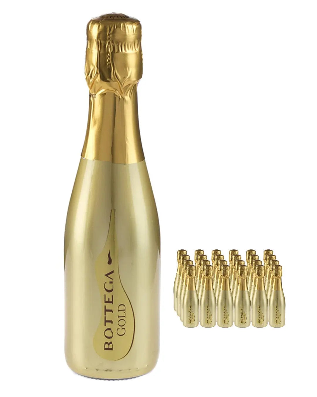 Bottega Gold Prosecco Multipack, 24 x 20 cl Wine Miniatures