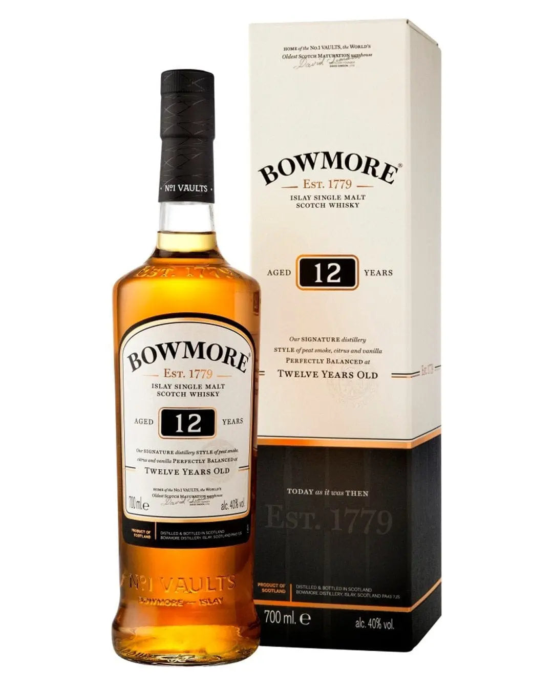 Bowmore 12 Year Old Whisky, 70 cl Whisky 5055753313551