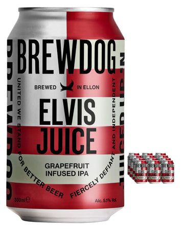 BrewDog Elvis Juice Beer Can Multipack, 12 x 440 ml Beer 05056025453869