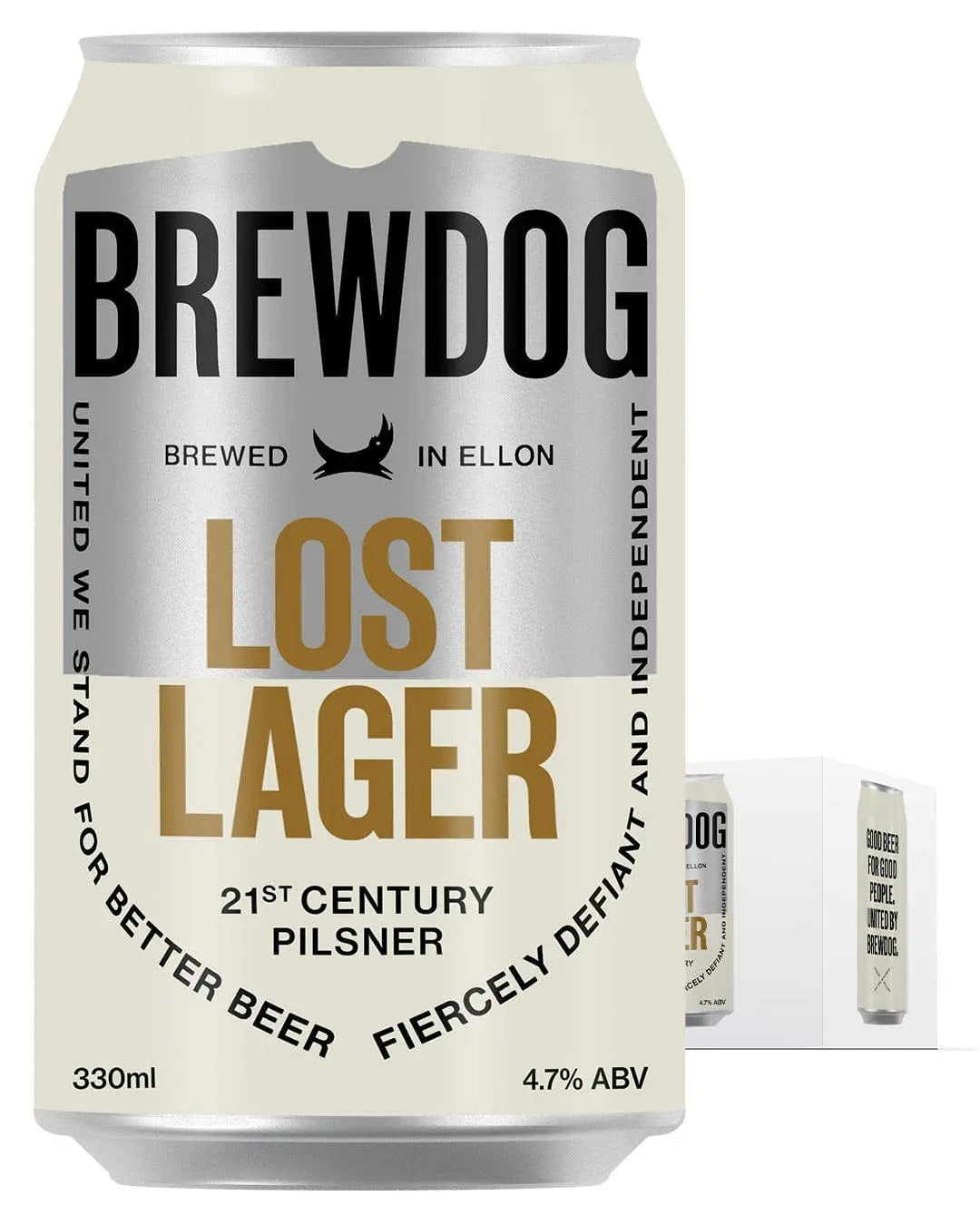 BrewDog Lost Lager Can Multipack, 4 x 330 ml Beer