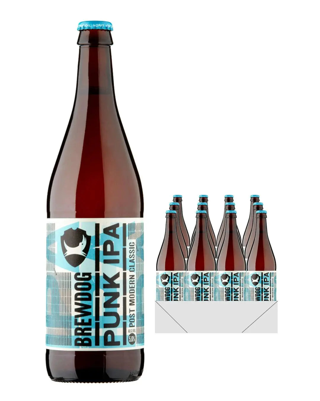 BrewDog Punk IPA Beer Bottle Multipack, 12 x 660 ml Beer 05056025440524