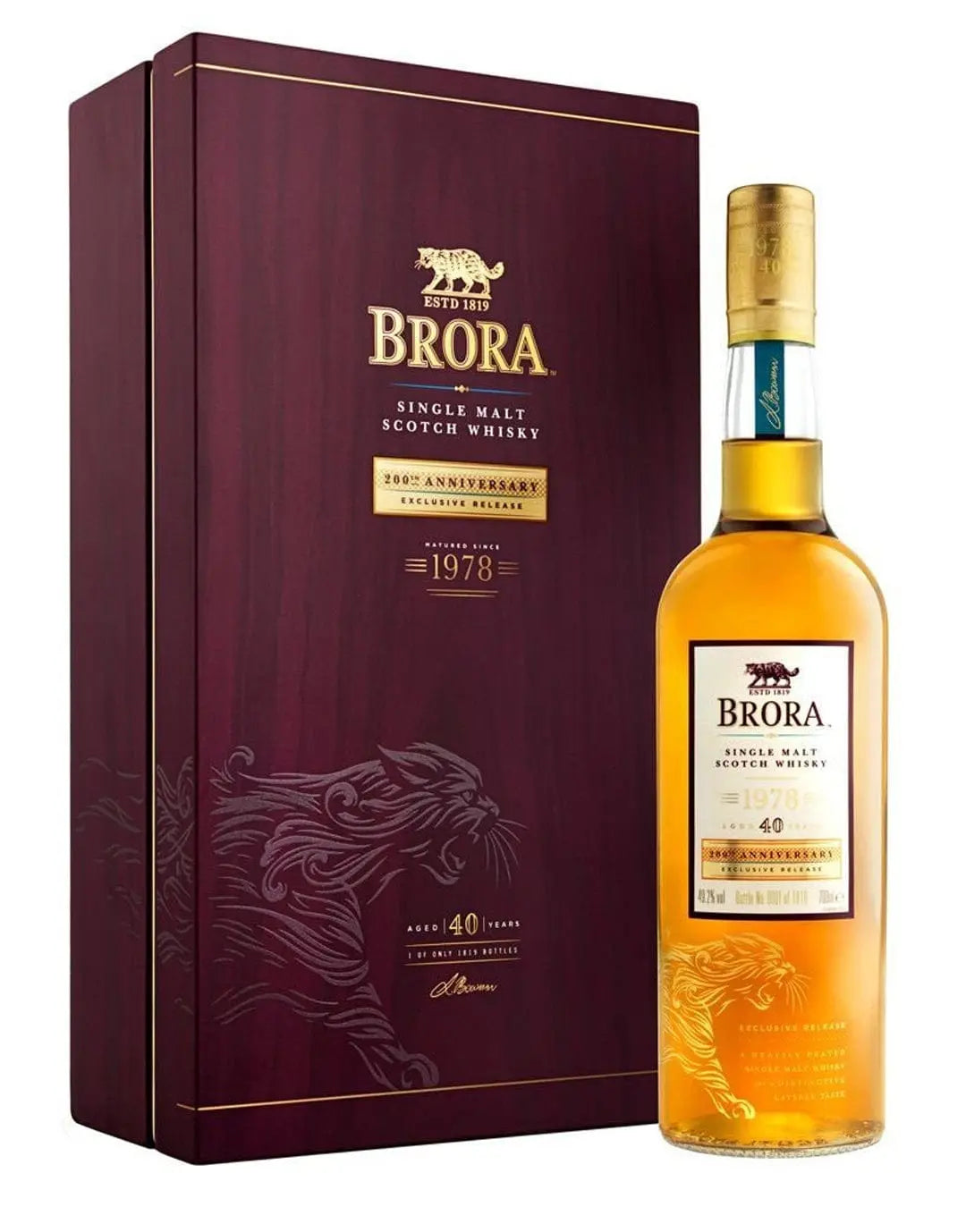 Brora 1978 - 200th Anniversary 40 Year Old Whisky, 70 cl Whisky