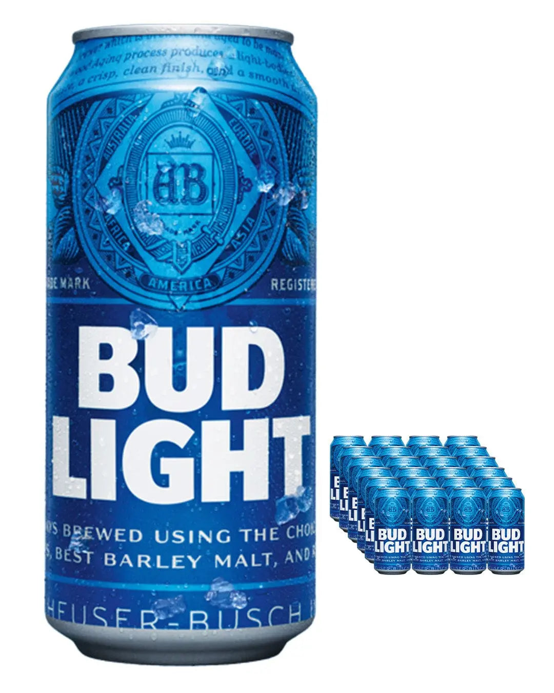 Bud Light Lager Beer Cans, 24 x 440 ml Beer