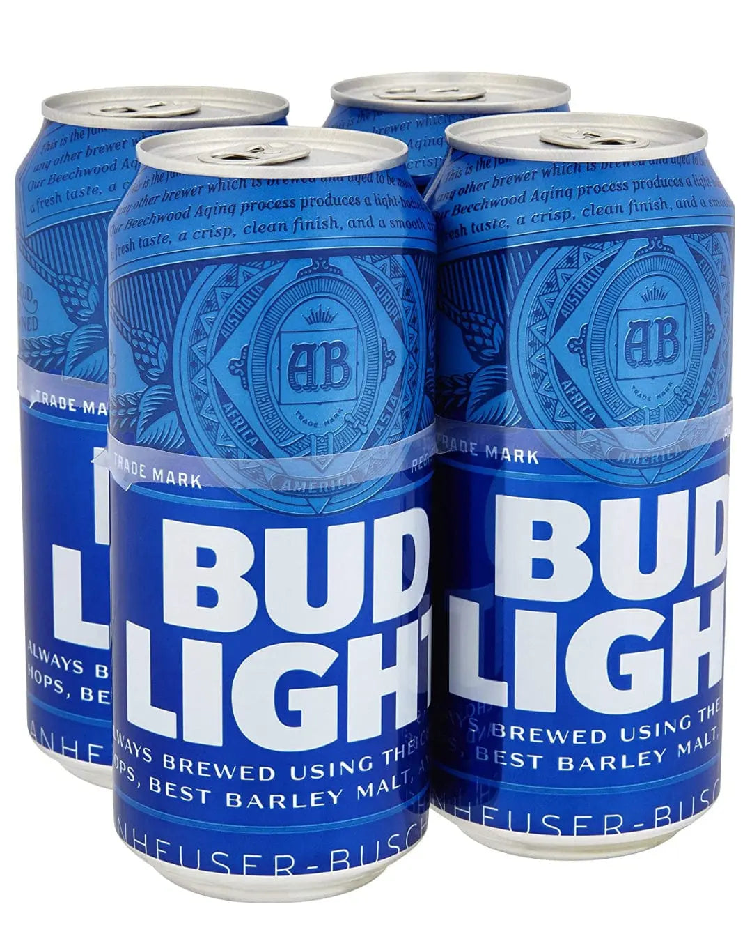 Bud Light Lager Beer Cans, 4 x 440 ml Beer