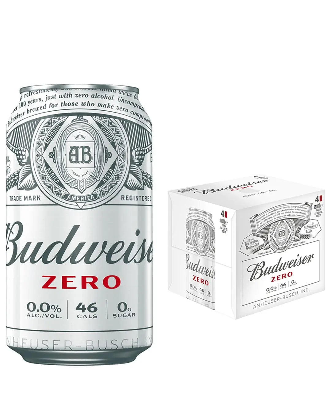 Budweiser 0.0% Alcohol Free Lager Multipack, 24 x 330 ml Beer
