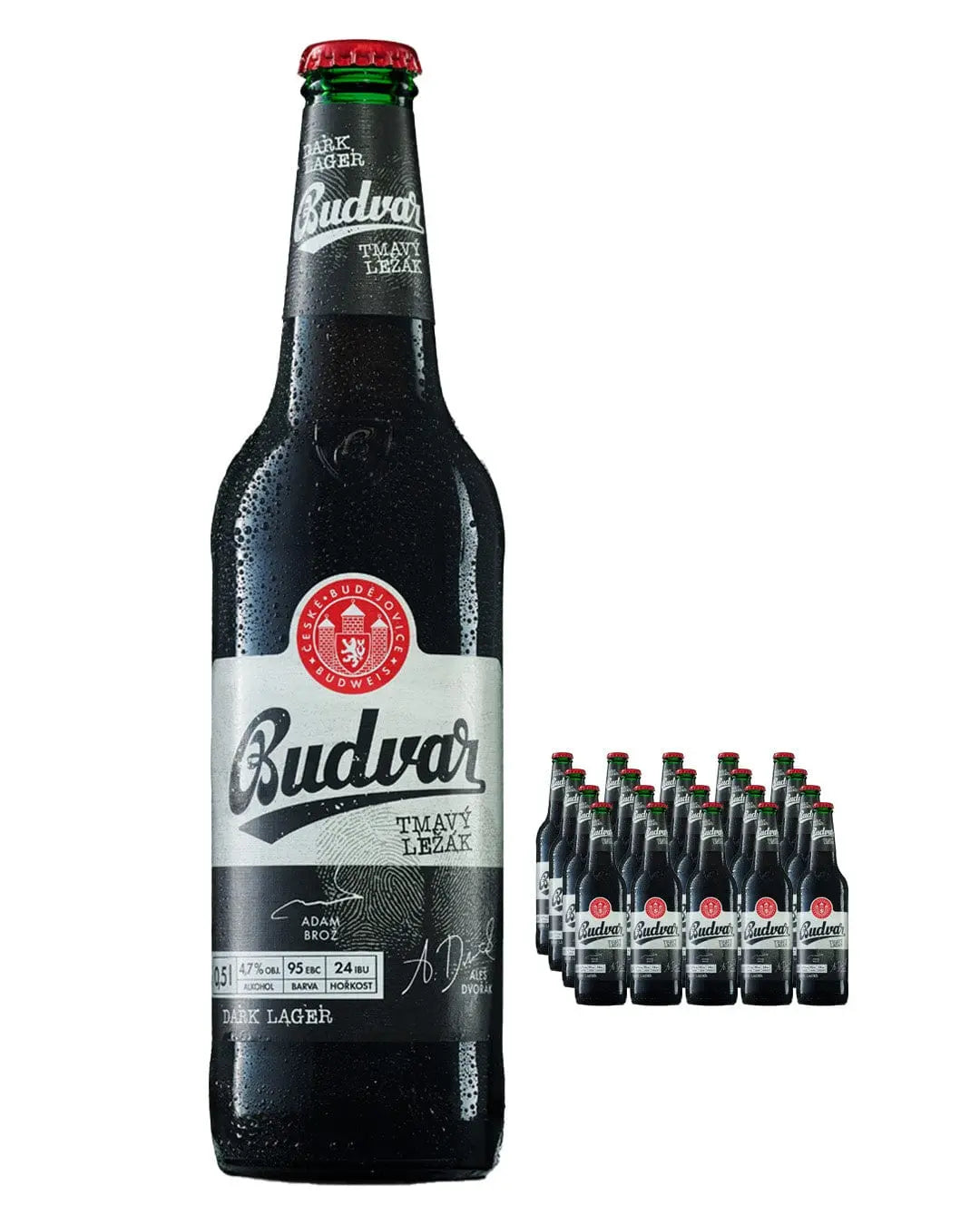 Budweiser Budvar Dark Beer Multipack, 20 x 500 ml Beer 8594403154825
