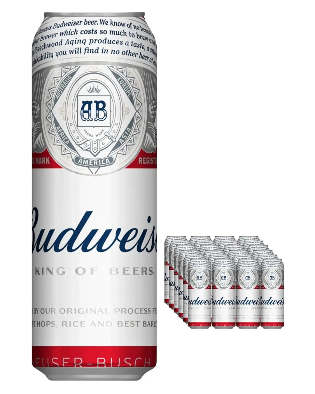 Budweiser Lager Beer Multipack, 24 x 568 ml Beer 05014379005011