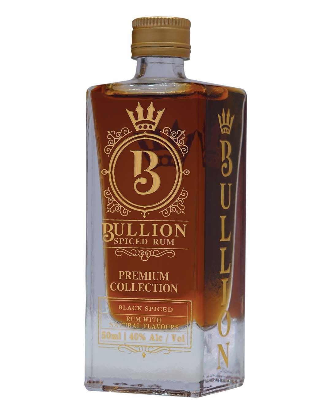 Bullion Black Spiced Rum Miniature, 5 cl spirit-miniatures