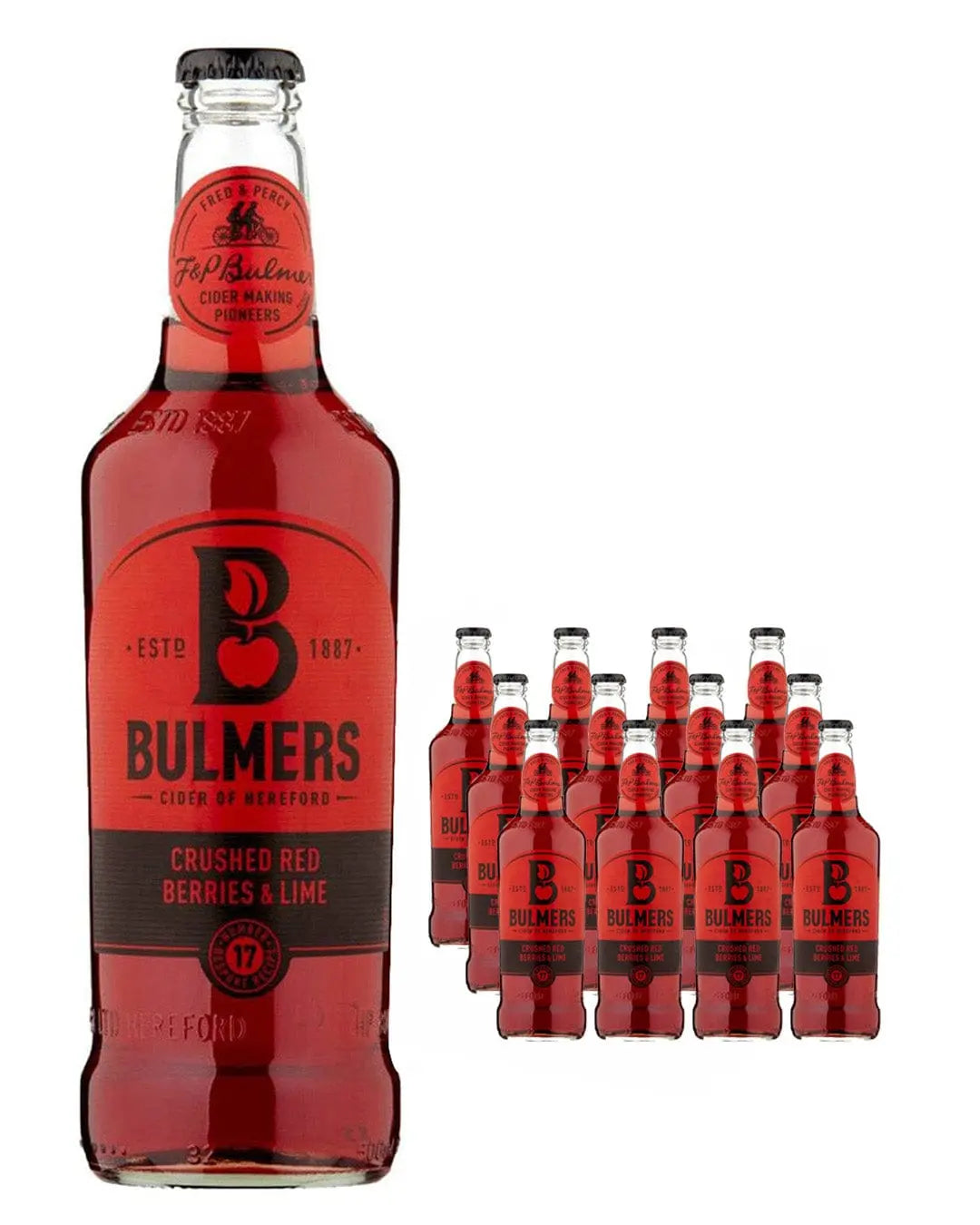 Bulmers Crushed Red Berries & Lime Cider Multipack, 12 x 500 ml – The ...