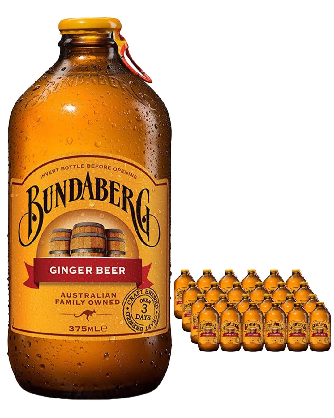 Bundaberg Ginger Beer Multipack, 24 x 375 ml Soft Drinks & Mixers