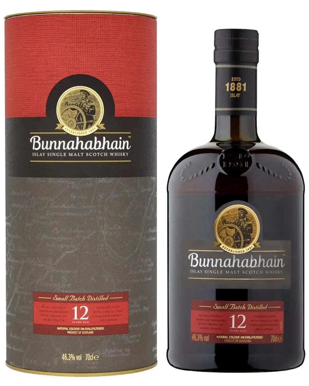 Bunnahanhain 12 Year Old Whiskey, 70 cl Whisky 5029704217366