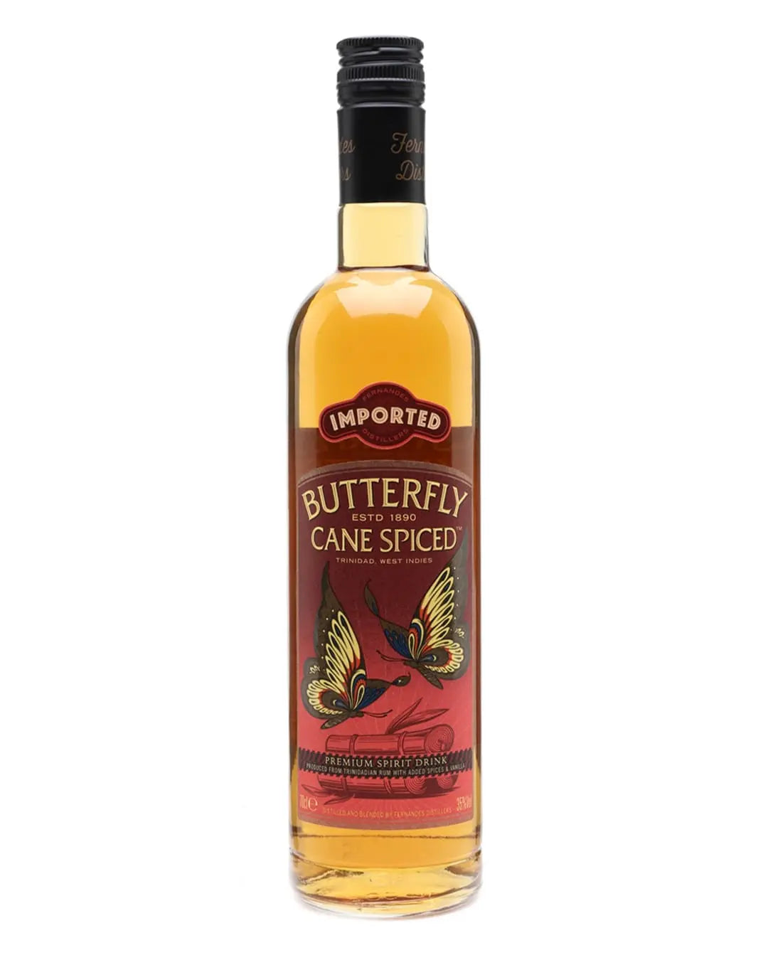 Butterfly Cane Spiced Rum, 70 cl Rum 5060173260392