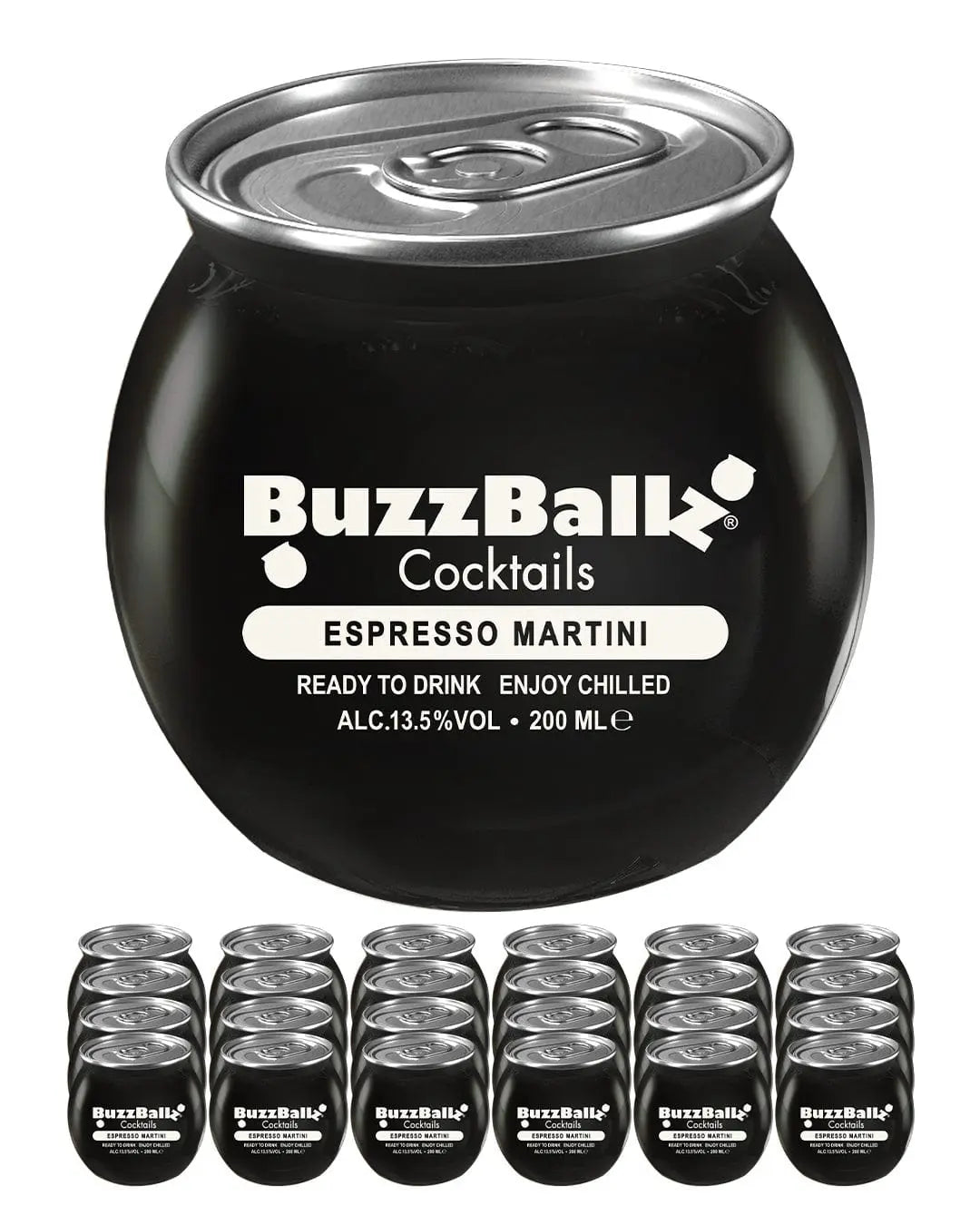 BuzzBallz Espresso Martini Cocktail Multipack, 24 x 200 ml Ready Made Cocktails
