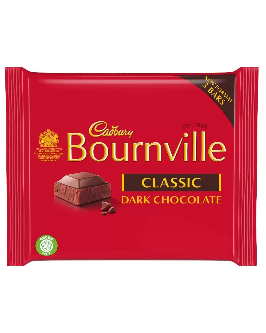 Cadbury Bournville Dark Chocolate Classic, 3 x 113 g Chocolate