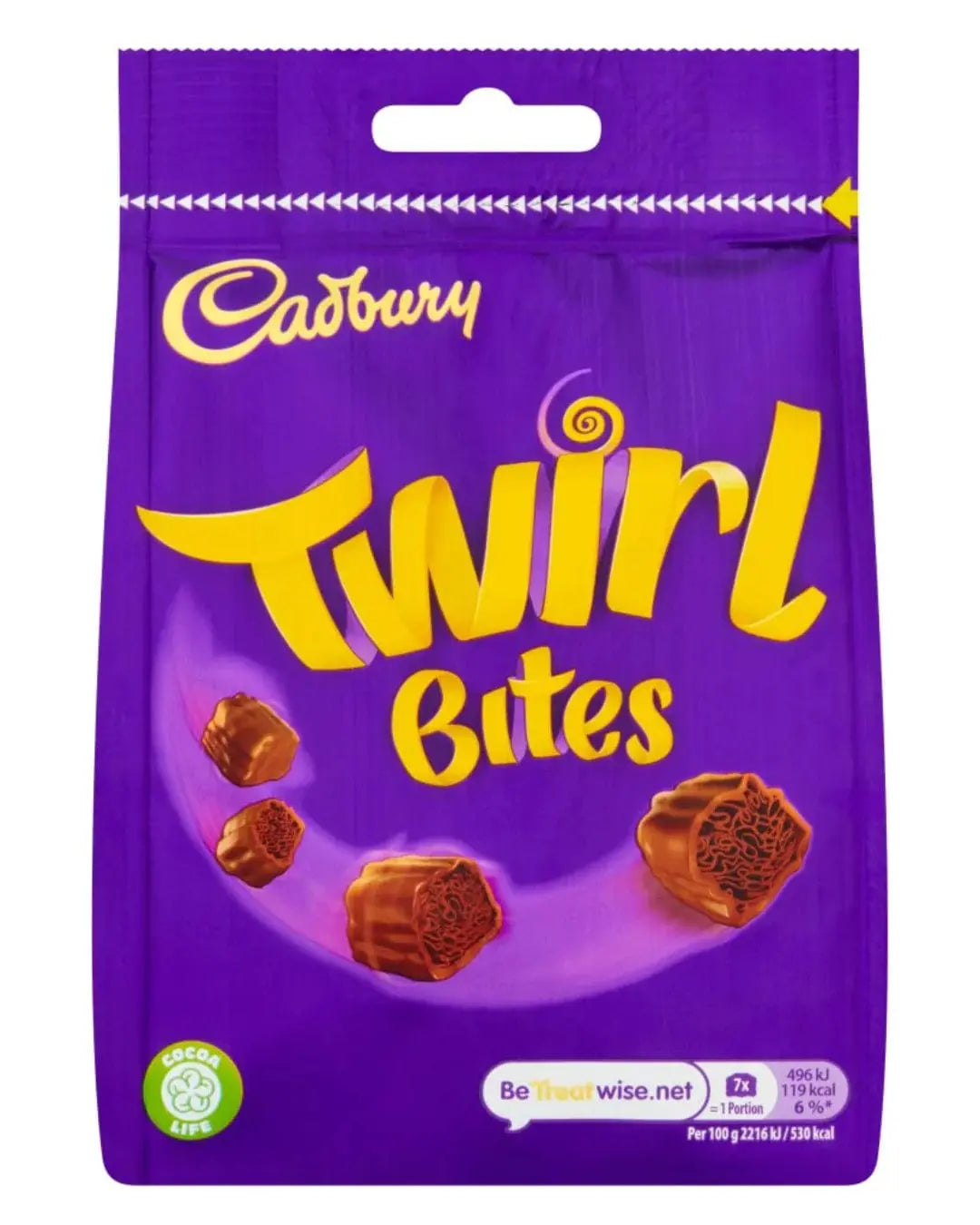 Cadbury Twirl Bites Bag, 95 g Chocolate
