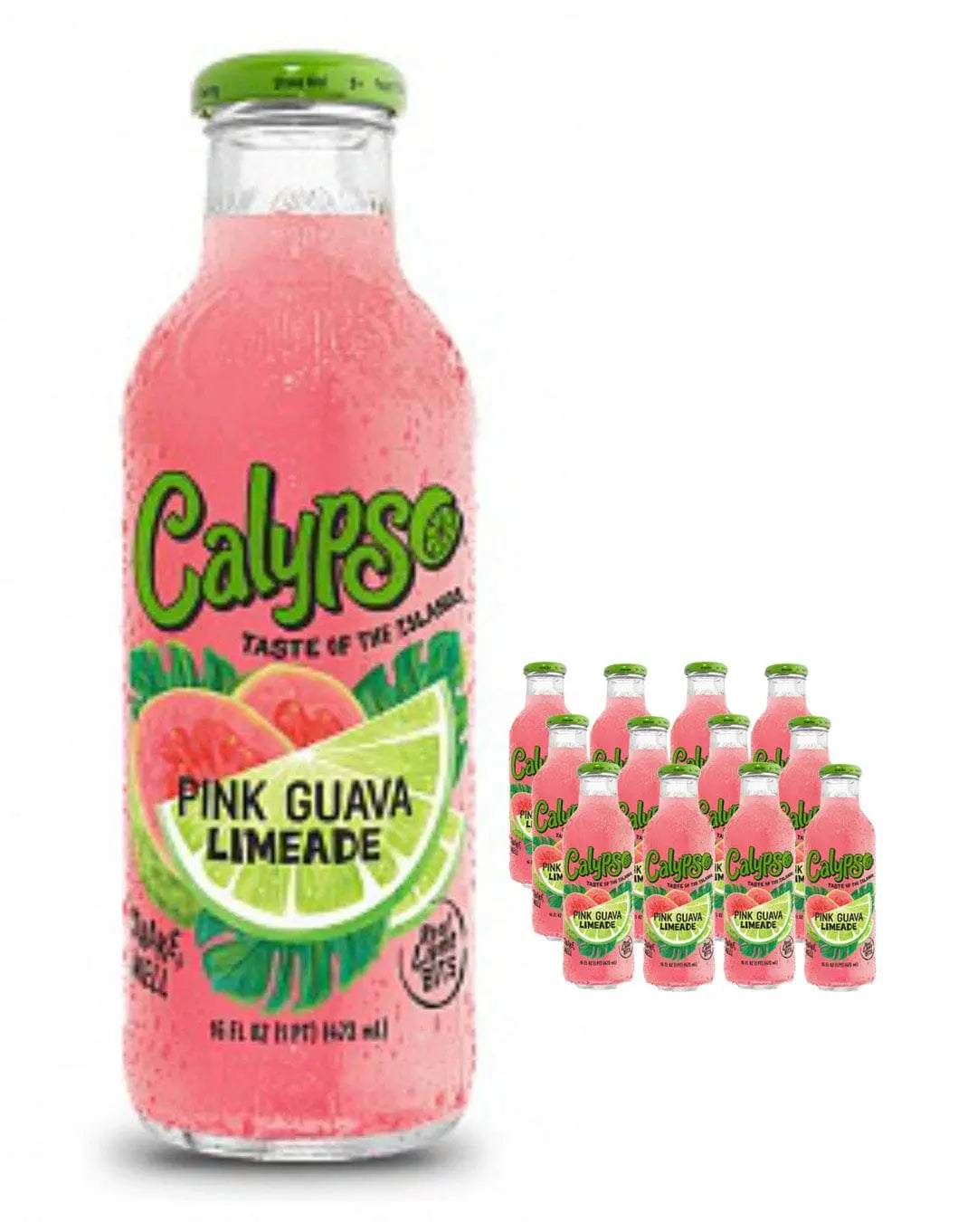 Calypso Pink Guava Limeade Multipack, 12 x 473 ml Soft Drinks & Mixers