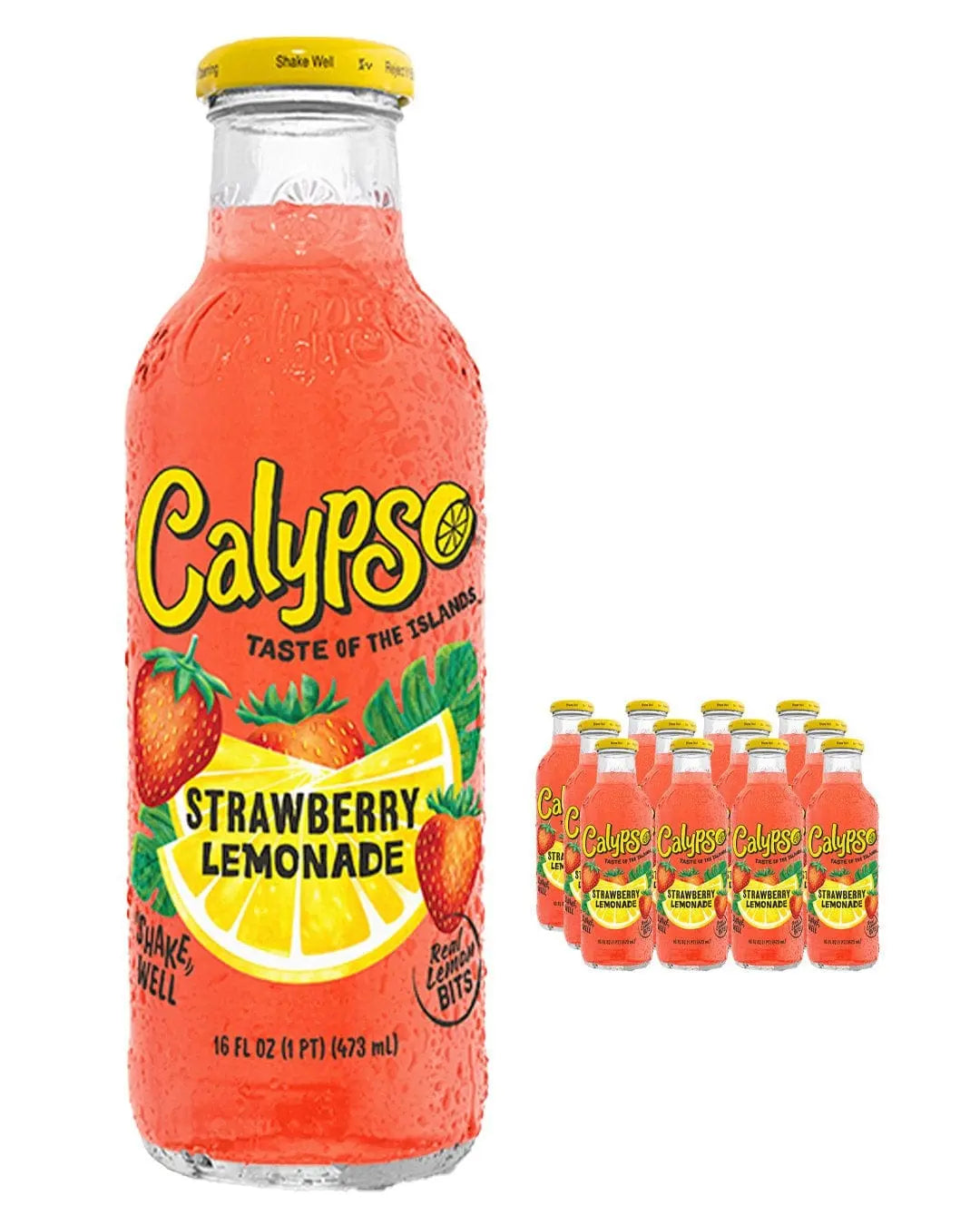 Calypso Strawberry Lemonade Multipack, 12 x 591 ml Soft Drinks & Mixers