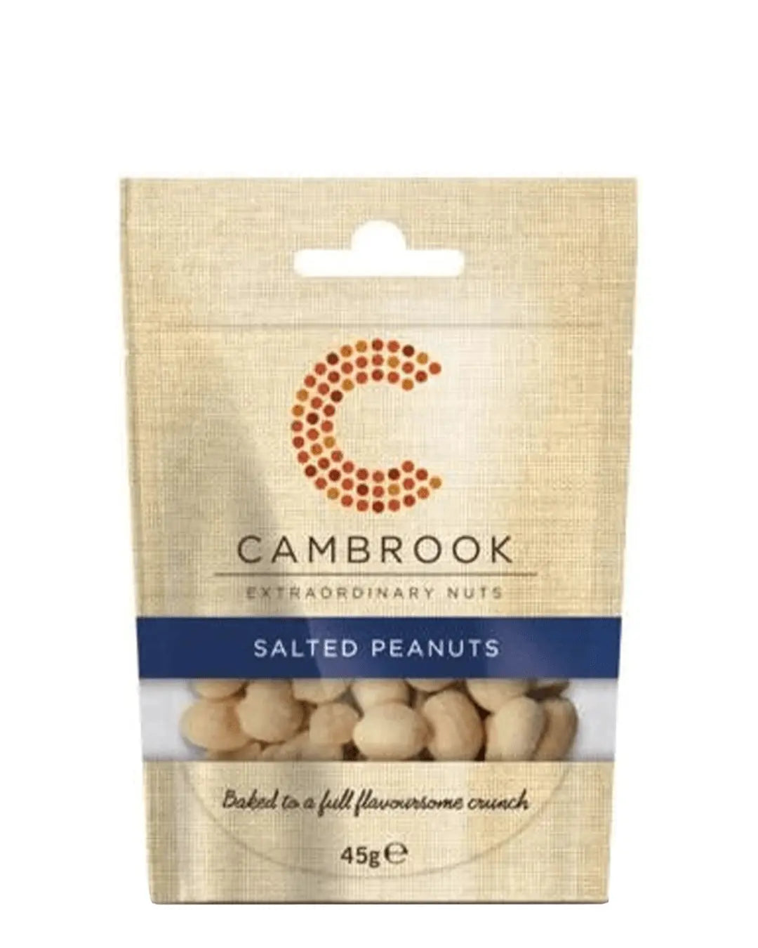 Cambrook Baked & Salted Peanuts, 45 g Snacks 5060310130656