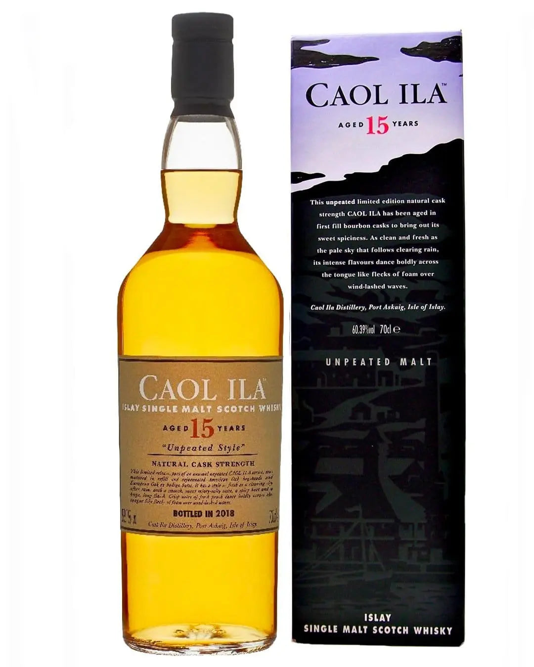 Caol Ila 15 Year Old Whisky, 70 cl Whisky 5000281046006