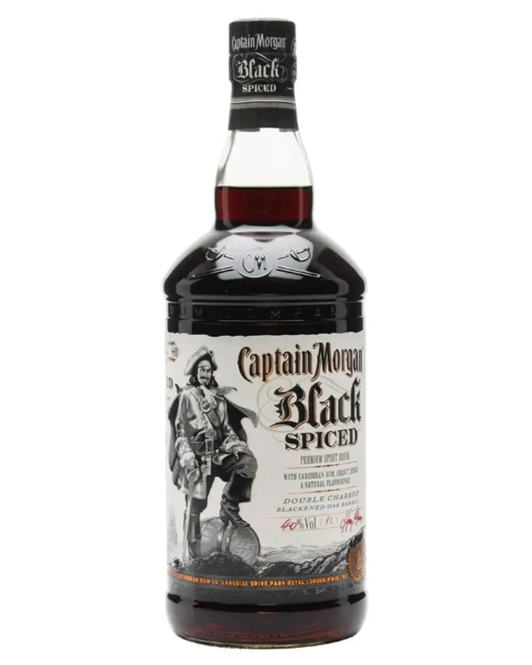 Captain Morgan Spiced Black Rum, 1 L Spirits