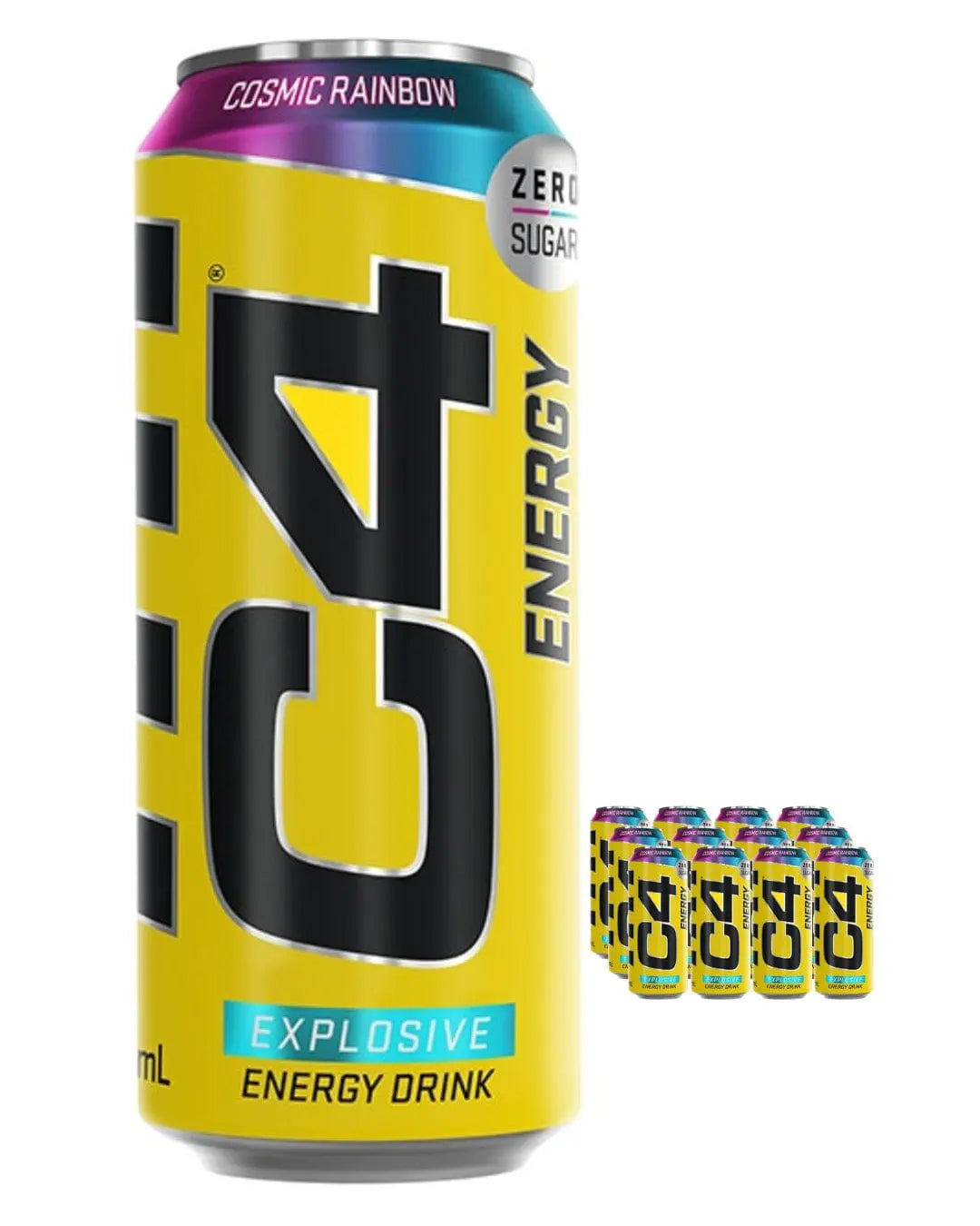 Cellucor C4 Energy Carbonated Cosmic Rainbow Multipack, 12 x 500 ml Soft Drinks & Mixers