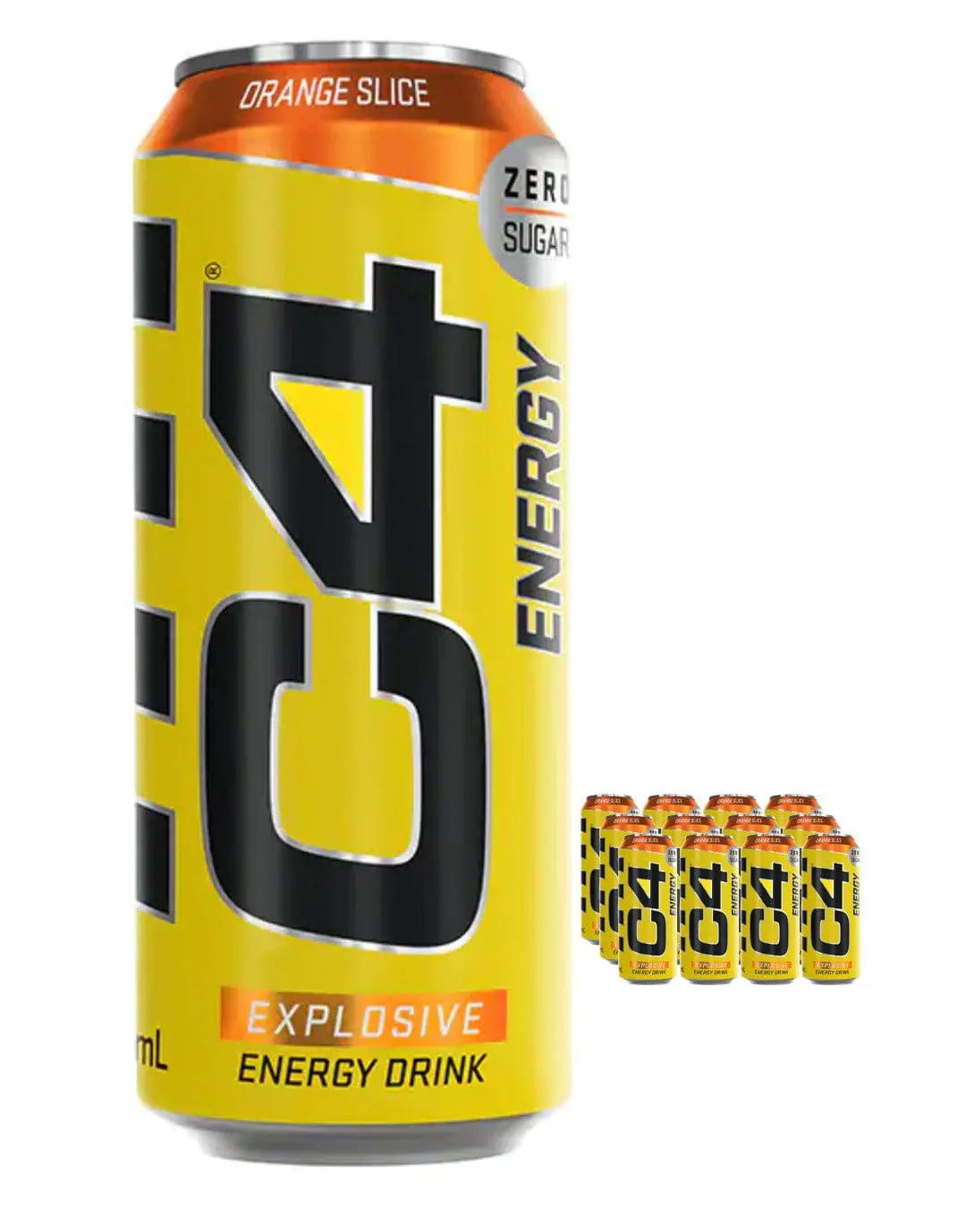 Cellucor C4 Energy Carbonated Orange Slice Multipack, 12 x 500 ml Soft Drinks & Mixers