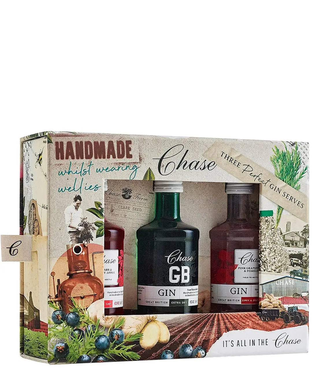 Chase Miniature Christmas Gin Collection, 3x 5 cl Spirit Miniatures