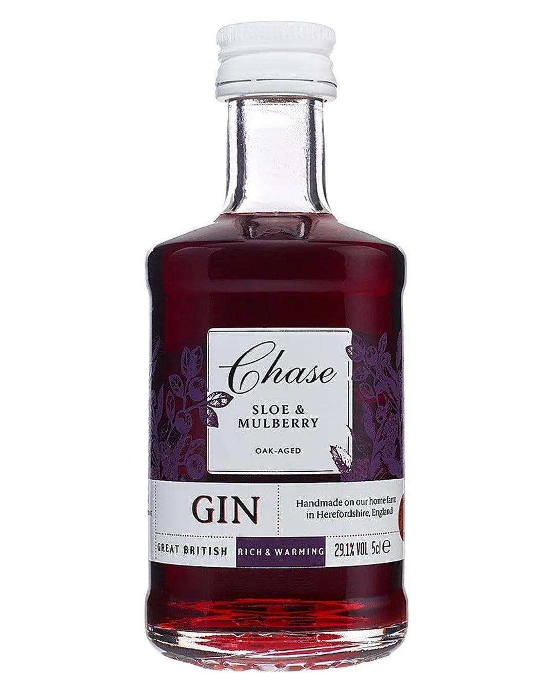 Chase Oak Aged Sloe & Mulberry Gin Miniature, 5 cl Spirit Miniatures