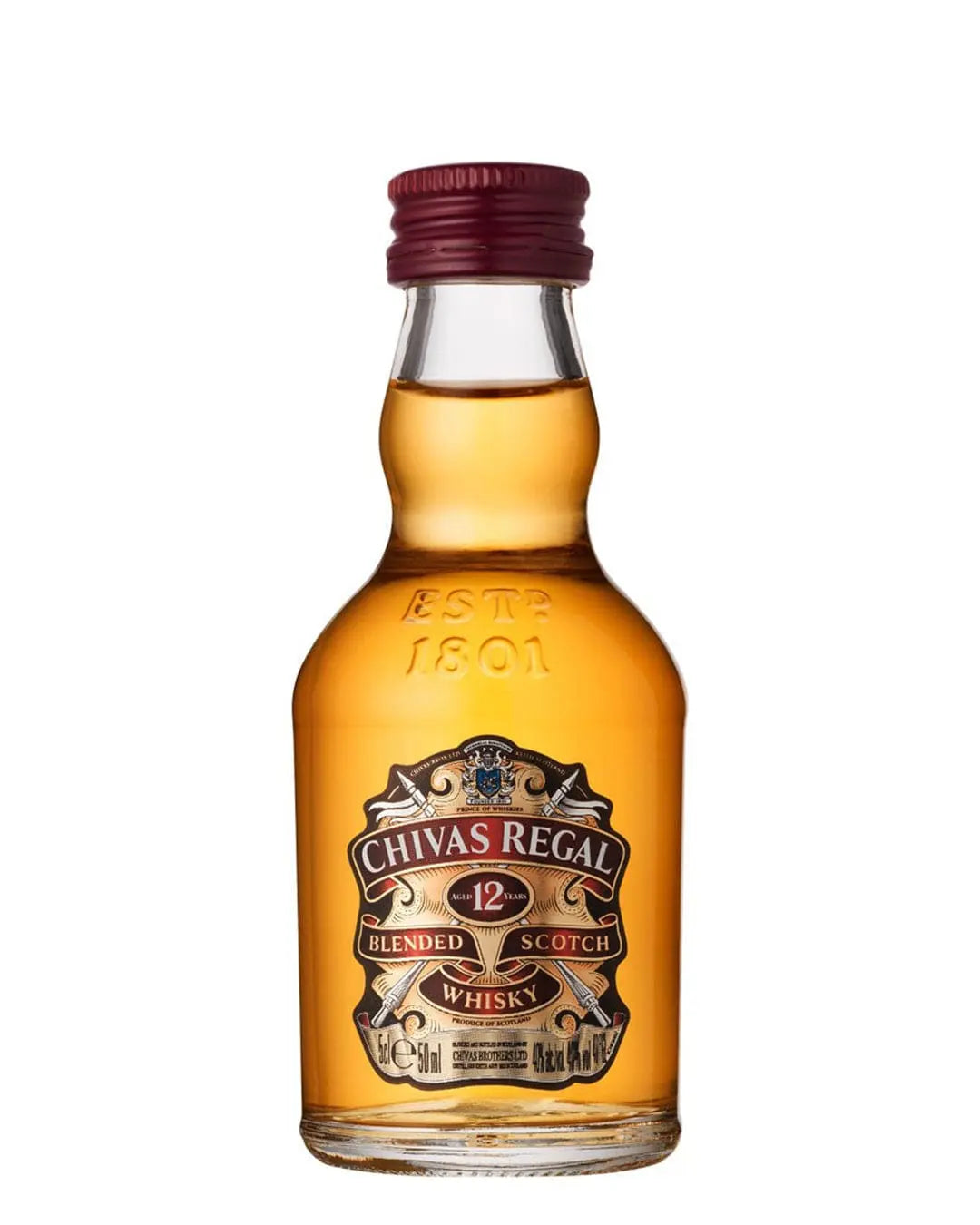 Chivas Regal 12 Year Old Blended Scotch Whisky Miniature, 5 cl Spirit Miniatures 80432400340