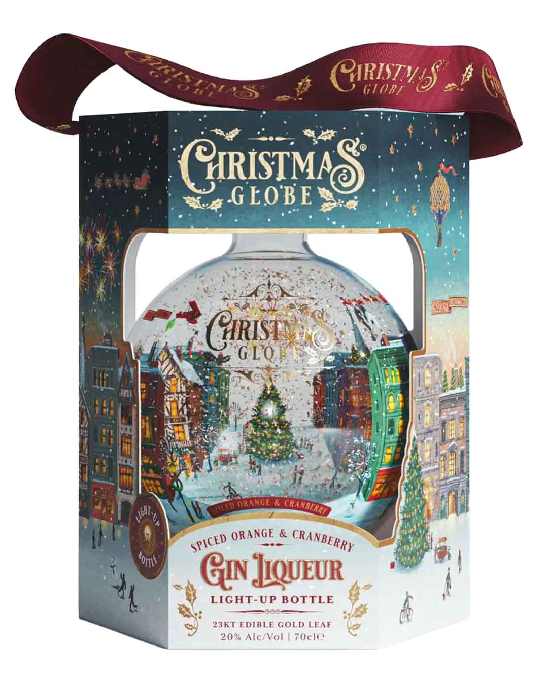 Christmas Globe Orange & Cranberry Gin Liqueur, 70 cl Gin 5060877190261