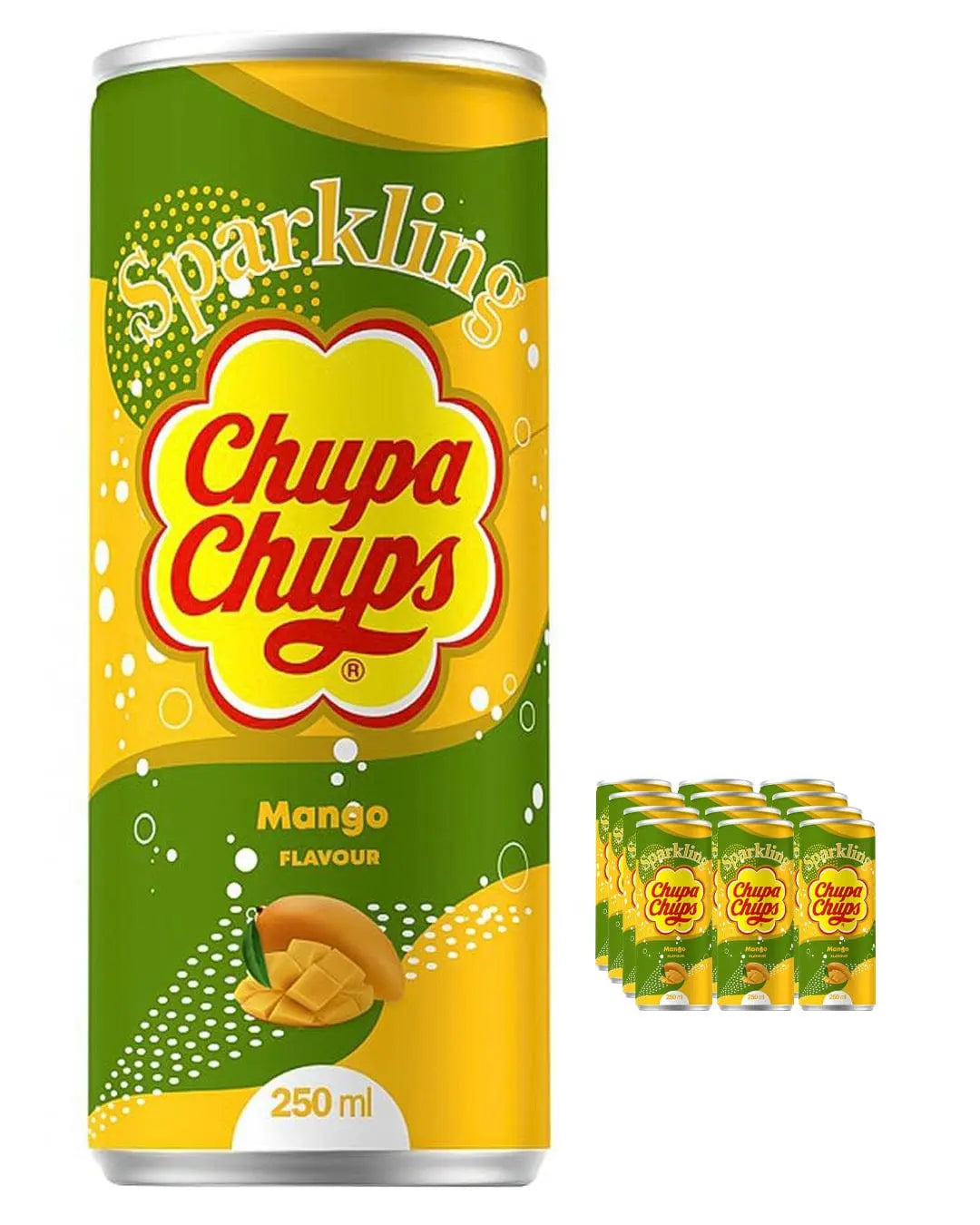 Chupa Chups Mango Sparkling Drink Multipack,  24 x 250 ml Soft Drinks & Mixers