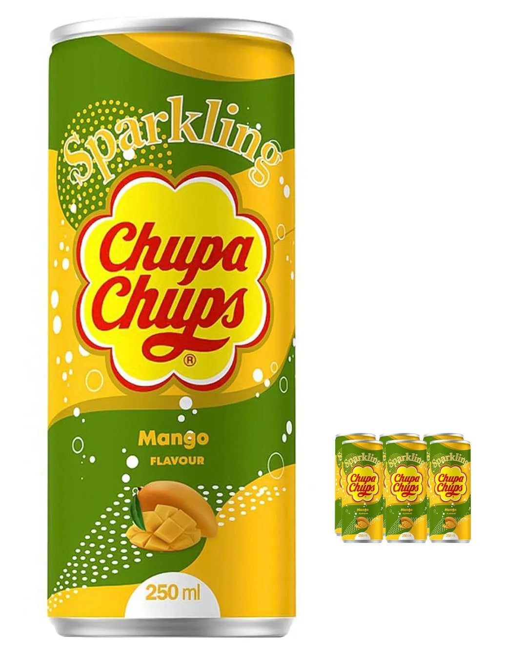 Chupa Chups Mango Sparkling Drink Multipack, 6 x 250 ml Soft Drinks & Mixers