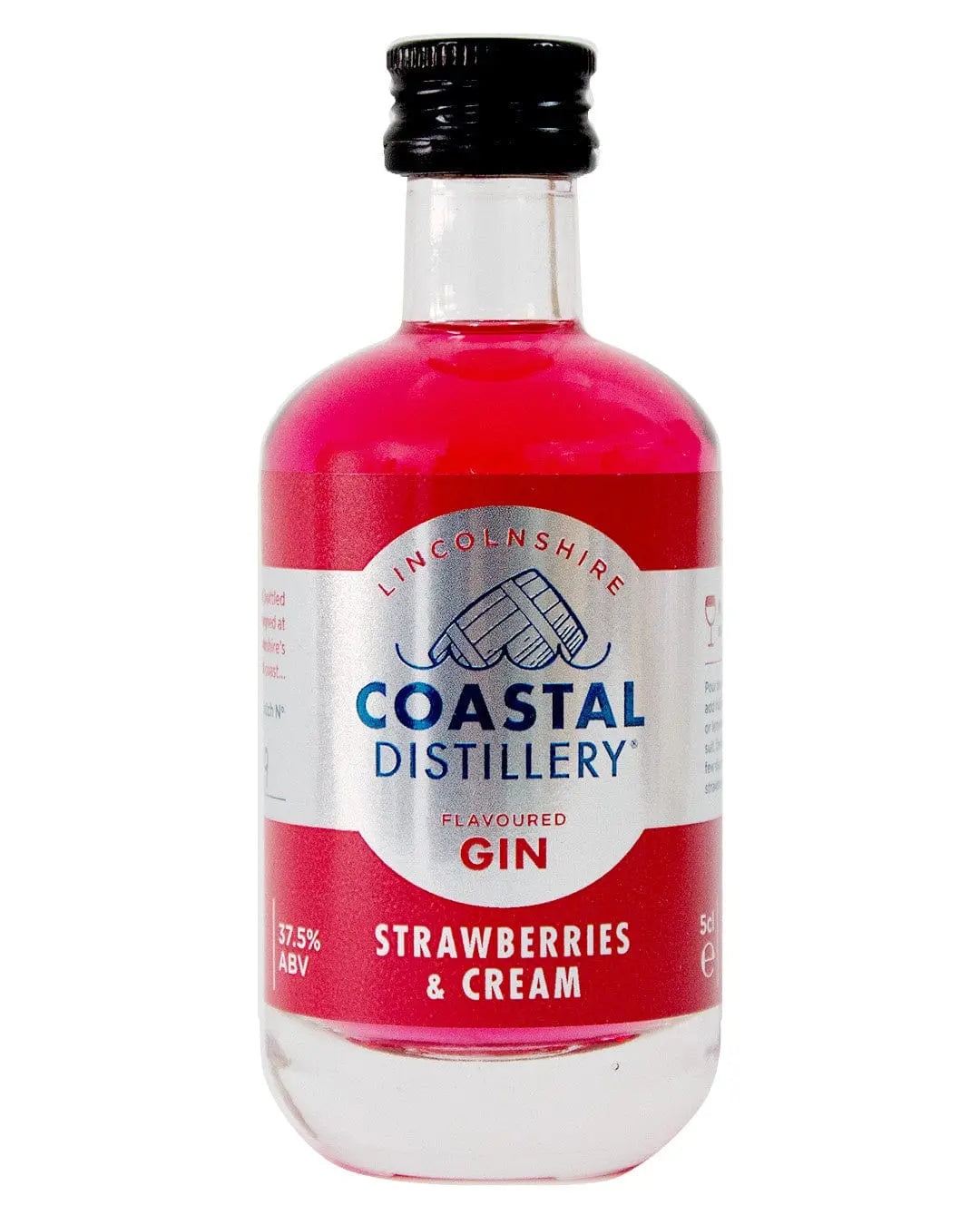 Coastal Distillery Strawberries and Cream Gin MIniature, 5 cl Spirit Miniatures