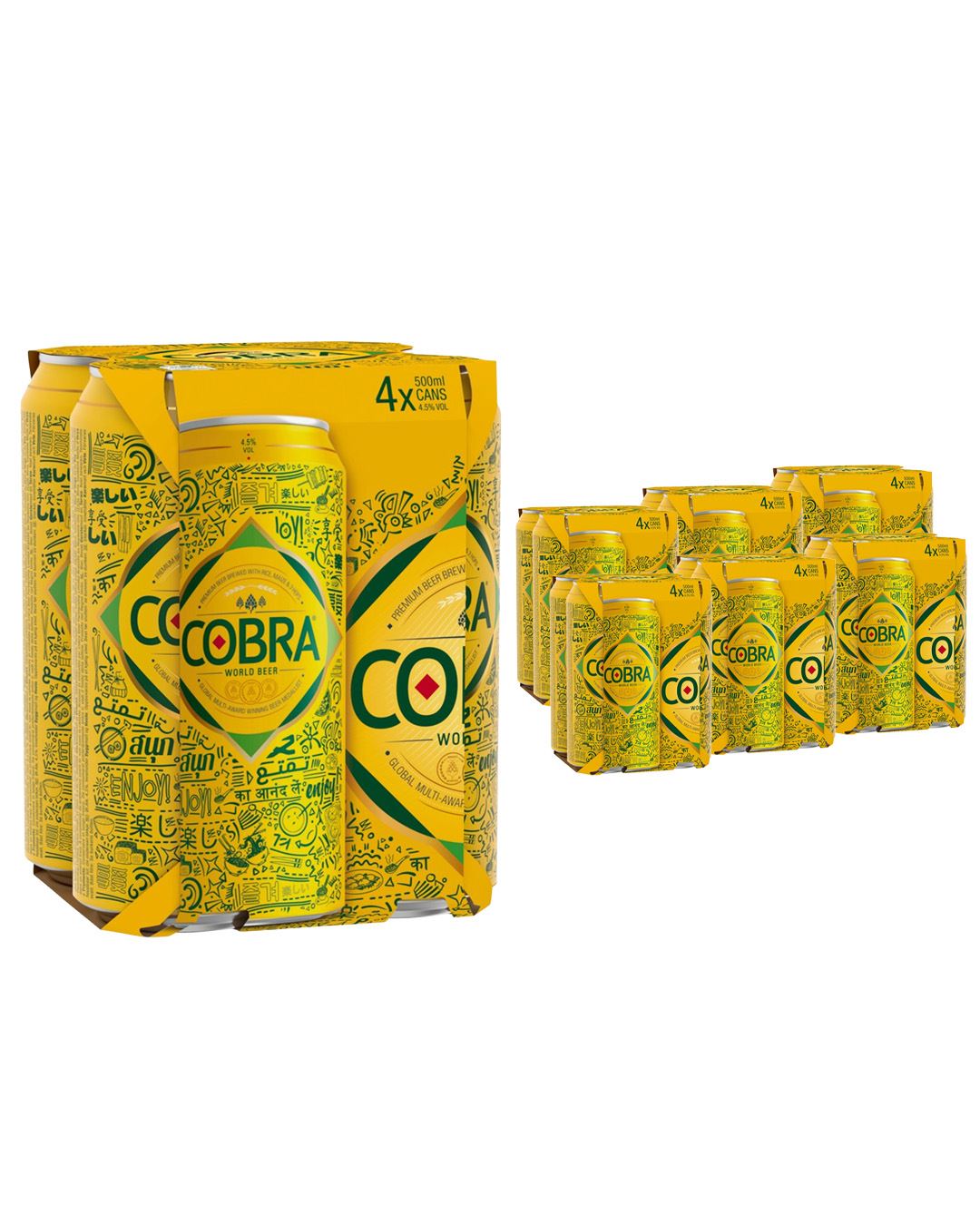 Cobra Extra Smooth Premium Lager Can Multipack, 24 x 500 ml beer