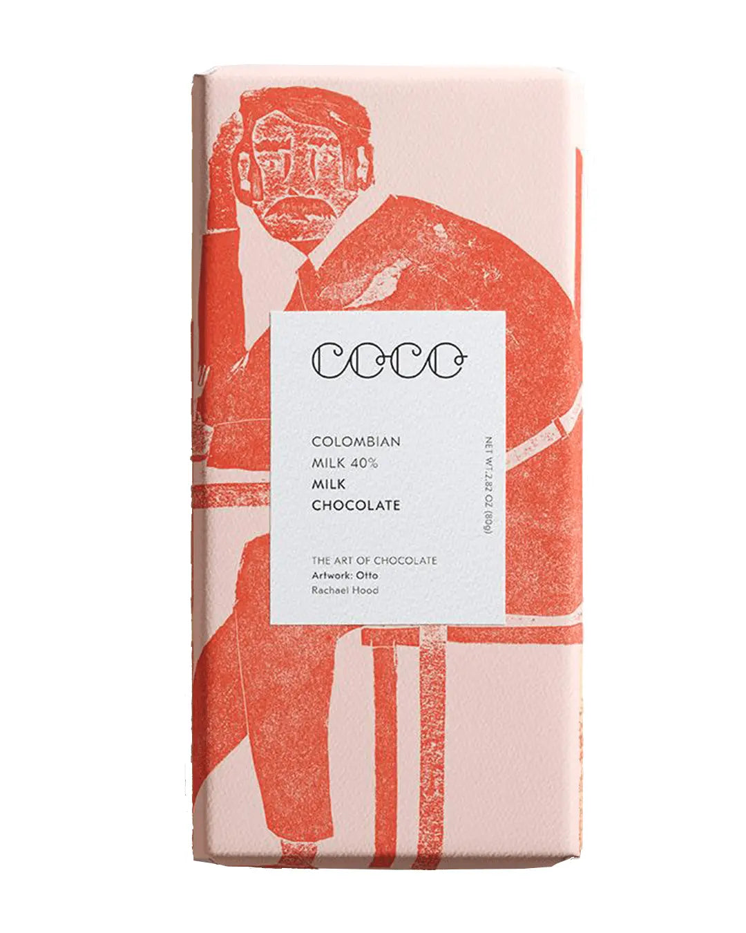 COCO Colombian Milk Chocolate Bar, 80 g Chocolate