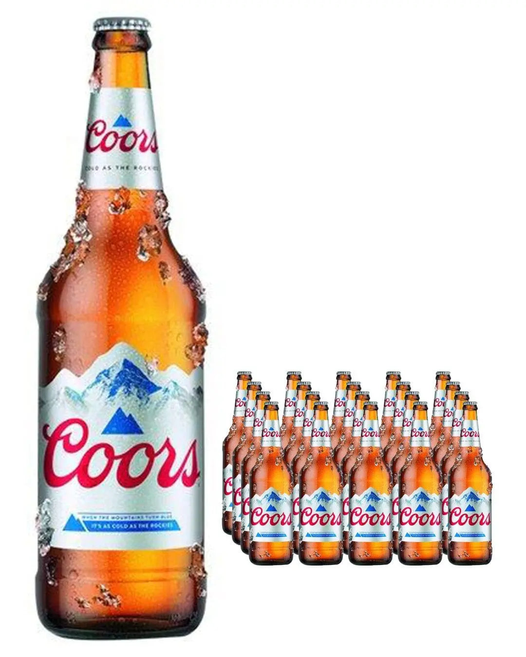 Coors Light Lager Beer Bottle Multipack, 20 x 330 ml Beer