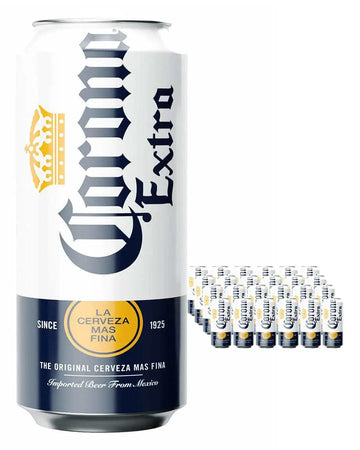 Corona Extra Lager Beer Can Multipack, 24 x 440 ml Beer 05014379023497