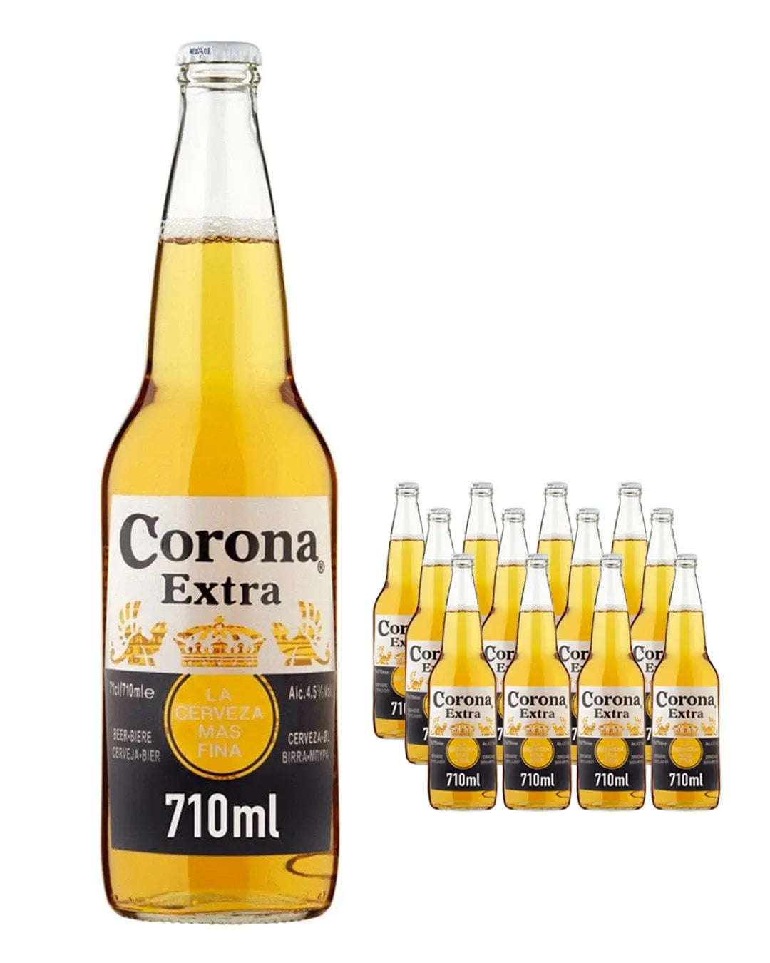 Corona Extra Lager Bottle Multipack, 12 x 710 ml Beer
