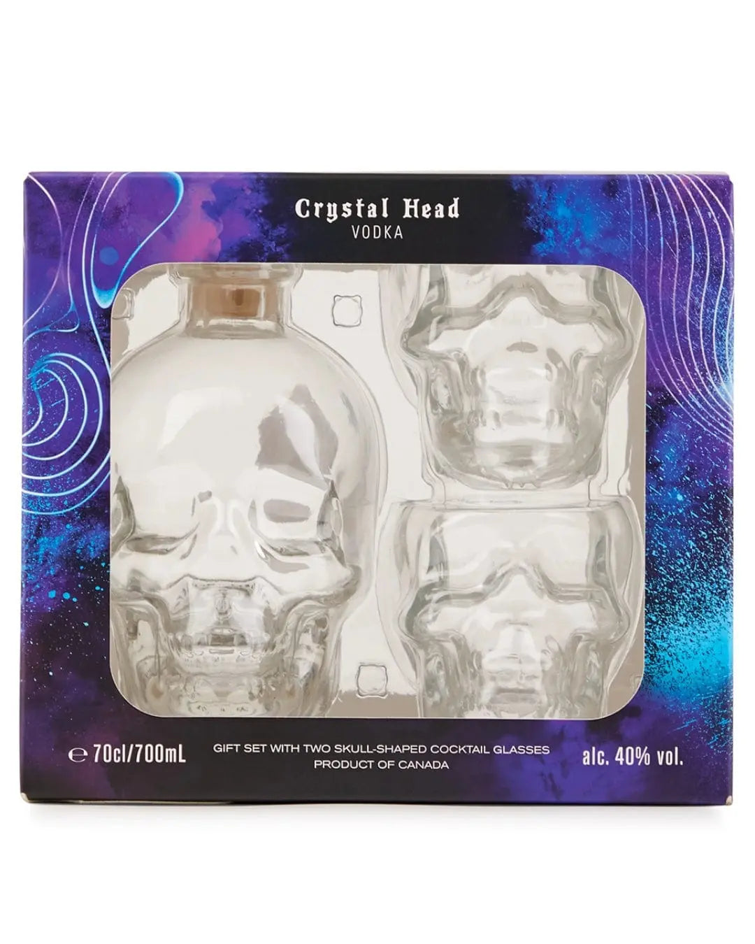 Crystal Head Gift Pack with Cocktail Glasses | Dan Aykroyd, 70 cl Vodka 627040411636