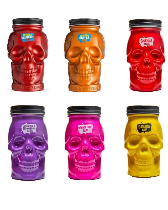Dead Man's Finger Graveyard Mason Jar Collection, 6 x 50 cl rum
