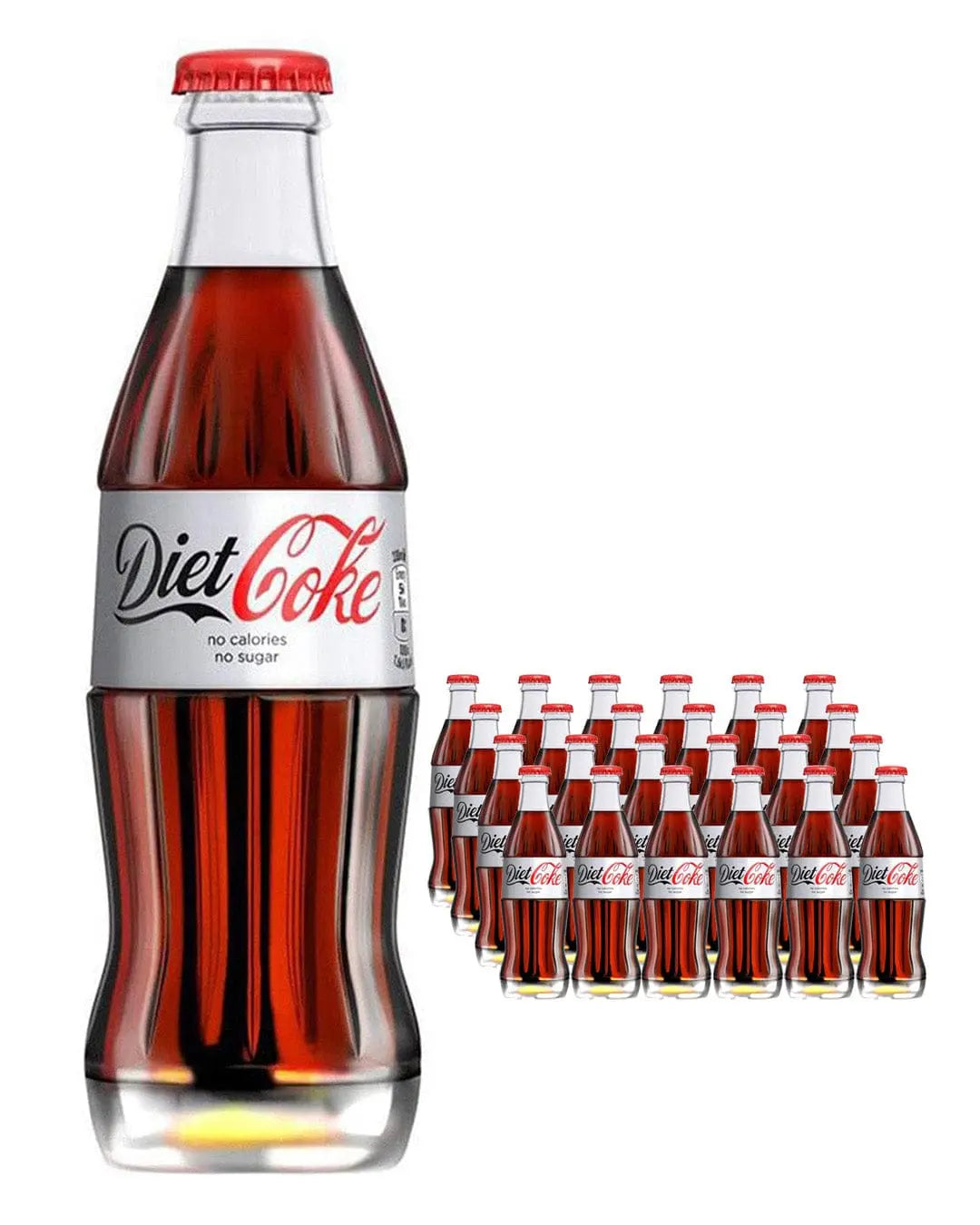 Diet Coca-Cola Glass Bottles Multipack, 24 x 200 ml Soft Drinks & Mixers 5017726157708