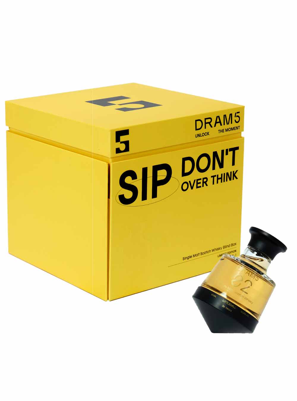 DRAM5 Blind Box Single Malt Scotch Whisky, 5 x 5 cl Spirit Miniatures