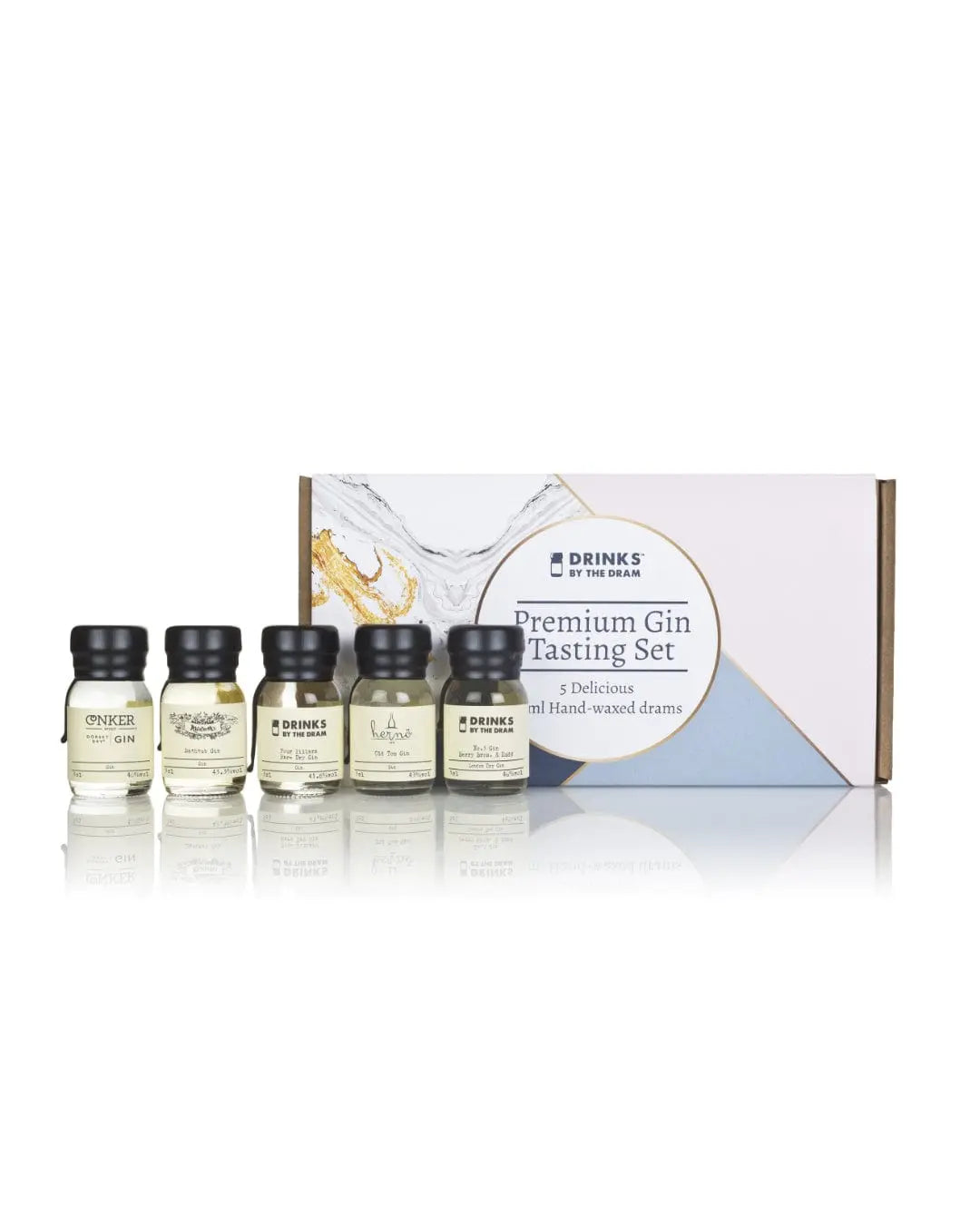 Drinks By The Dram Gin Flavour Selection Tasting Miniature Set, 5 x 3 cl Spirit Miniatures