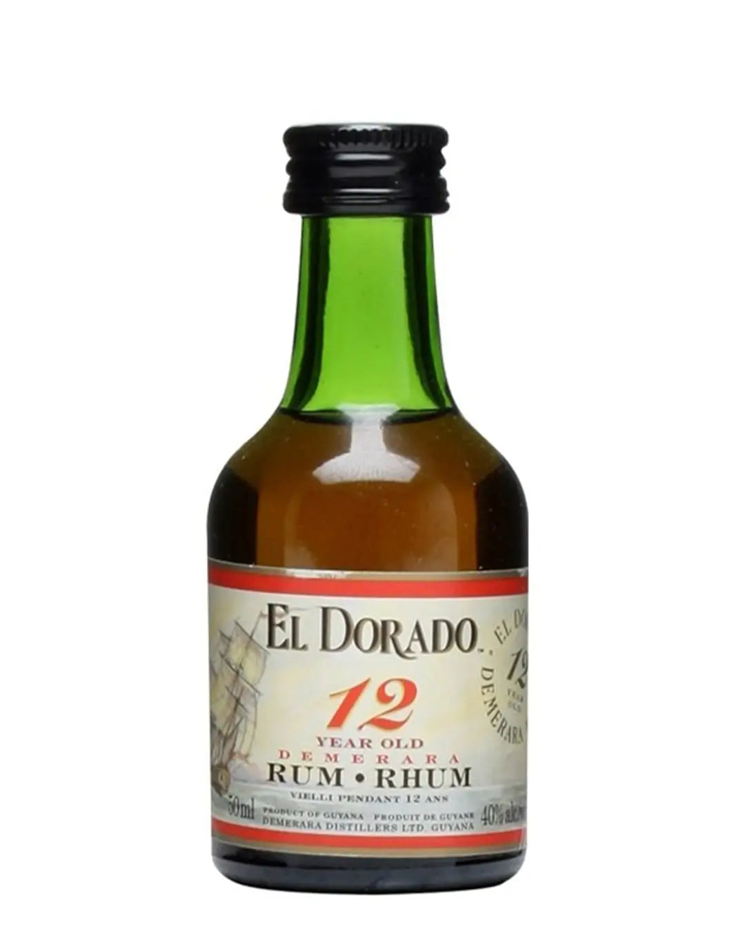 El Dorado 12 Year Old Rum miniature, 5 cl Spirit Miniatures 5014396301028