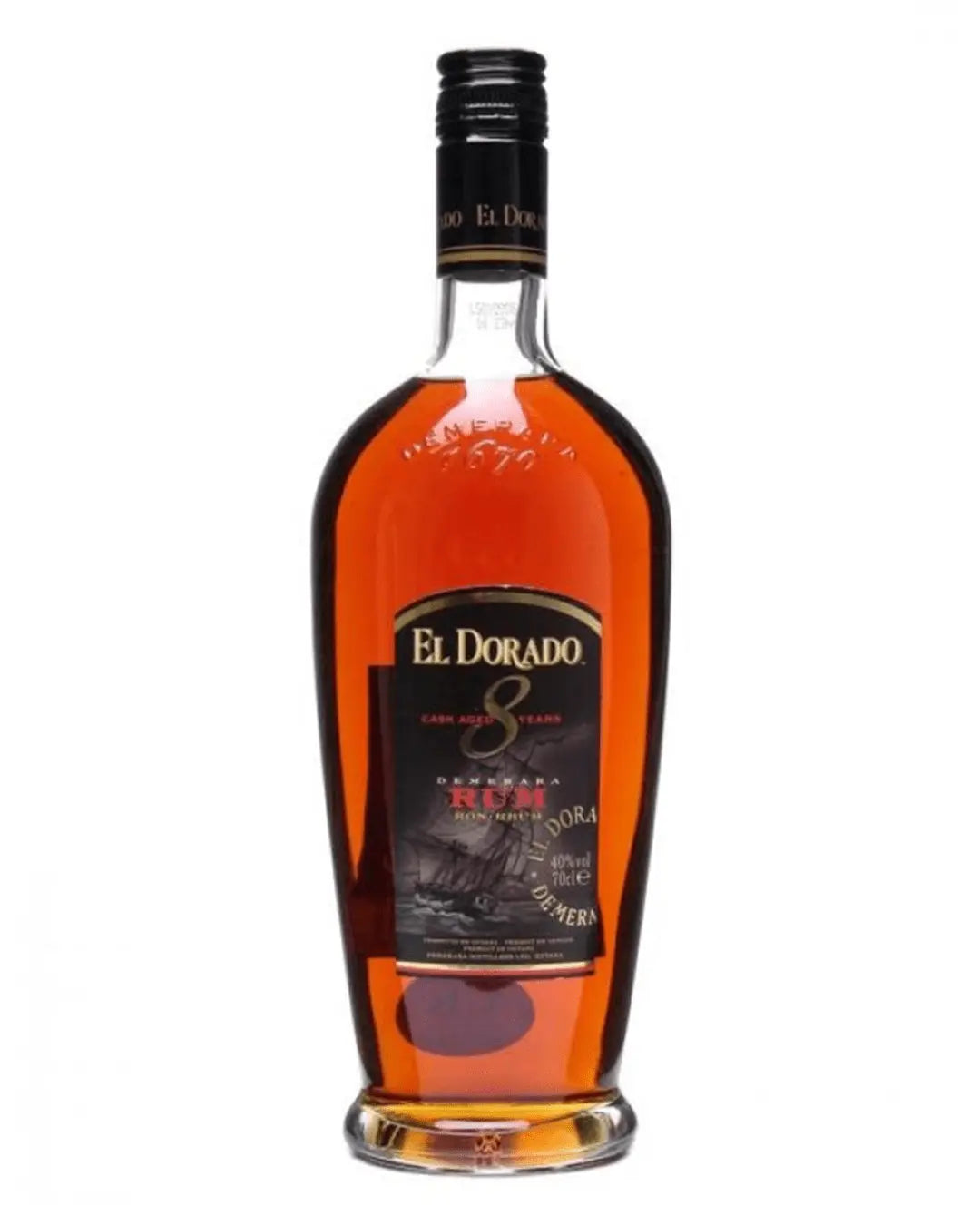 El Dorado 8 Year Old Rum, 70 cl Rum 8 715151 089799