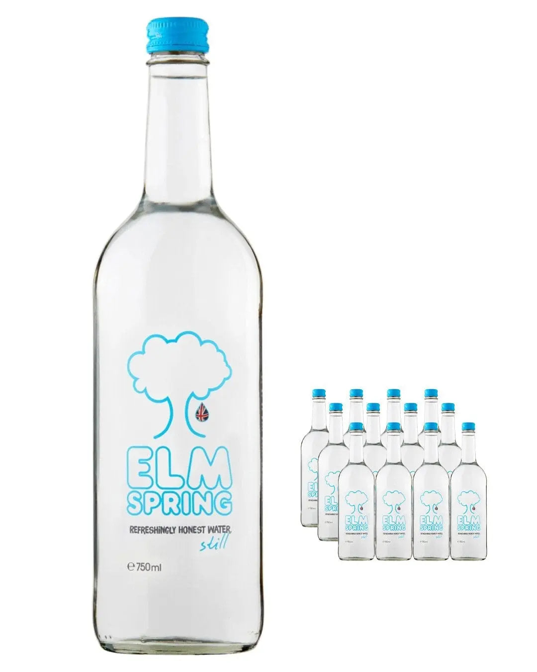 Elm Spring Still Mineral Water Glass Bottles Multipack, 12 x 750 ml Water 15060319440081