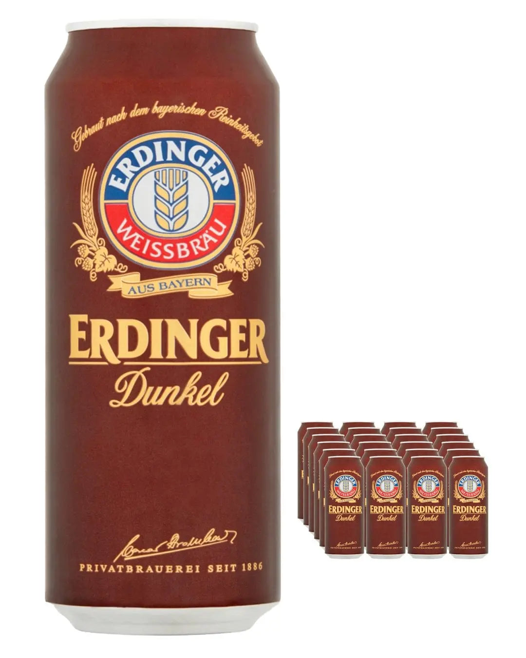 Erdinger Dunkel Dark German Beer, 24 x 500 ml Beer